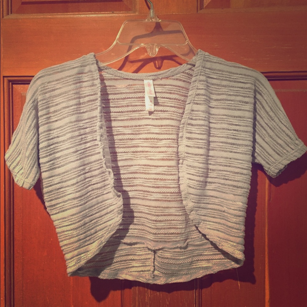 Cute girls grey cover up shirt
